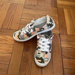 Peach Camo Shoes